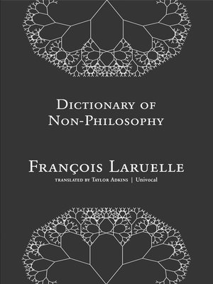 cover image of Dictionary of Non-Philosophy